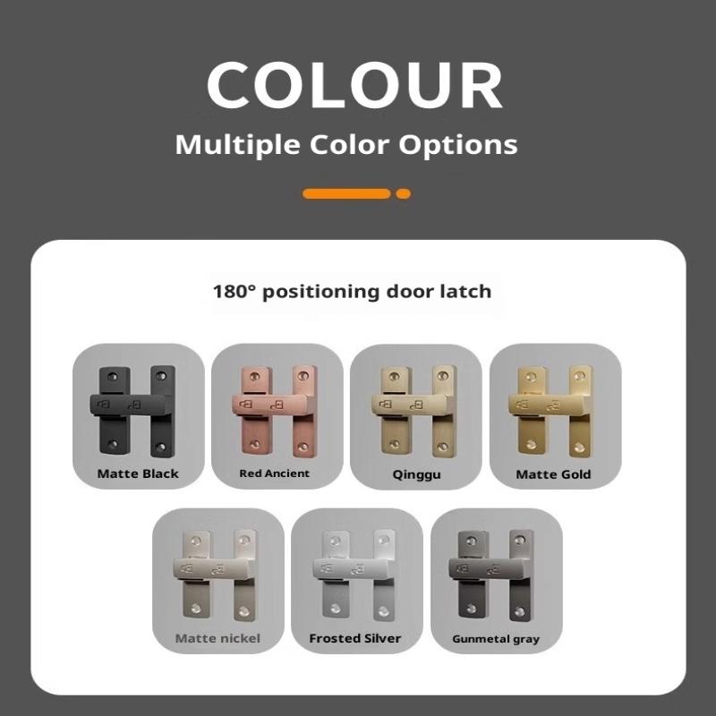 Latch Deadbolt Indoor Non-Punch Door Lock Bathroom Sliding Door Buckle Sliding Door Snap Old-Fashioned Surface-Mounted Room Door
