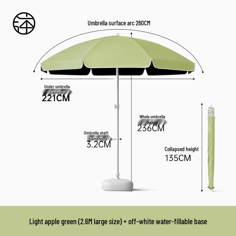 Large Outdoor Sunshade Commercial Stall Umbrella