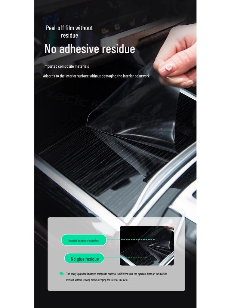 Volkswagen ID3 Center Console Protection Film: Fits 26 Models, Includes Navigation Screen Tempered Glass.
