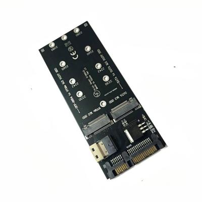 SFF-8654 PCIe NVMe Converter Card Transfer Storage Expansion 2 In 1 Adapter M.2 NVMe Adapter Card Host Controller