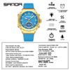 Orologio da donna Sanda Doppio Display: Multifunzionale, Luminoso, Impermeabile, alla Moda, Nuovo Modello con Sveglia e Timer per Studenti.