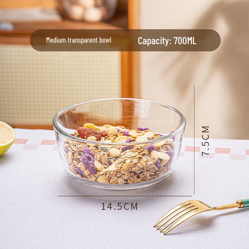 Qianxing Transparent Glass Bowl