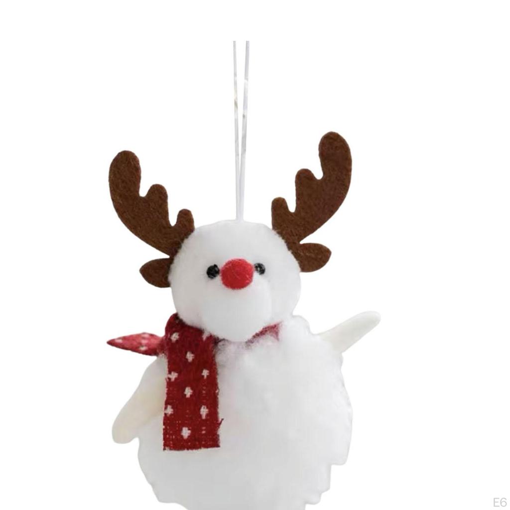 Lovely Plush Doll Pendant Christmas Tree Hanging for Office Fireplace Hallway Window