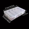 Hardware Tool Storage Box 5 Compartment Transparent Organizer For Screw And Accessory Sorting