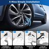 RV Tire Pressure Monitoring System -TPMS Tire Pressure Monitor With 6 Sensors,M12-3 TPMS Solar Charge & USB Color LCD Display, 0-9.9BAR/144PSI Range,