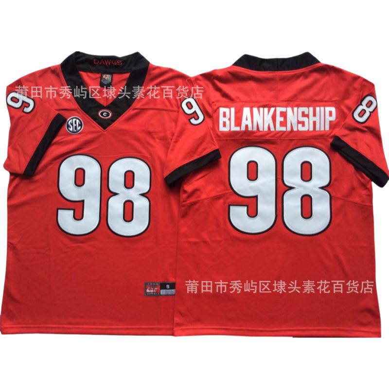 NCAA College Football Jersey Bulldogs Georgia Bulldogs Embroidery Spot Custom