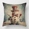 Decorative Cushion Home Living Room Decor Throw Pillow Cover 40*40 40X40Cm 60X60Cm 45X45Cm 50X50Cm Plant Winter Merry Christmas