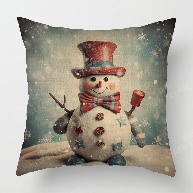Decorative Cushion Home Living Room Decor Throw Pillow Cover 40*40 40X40Cm 60X60Cm 45X45Cm 50X50Cm Plant Winter Merry Christmas