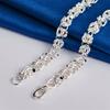 925 Sterling Silver Exquisite Braided Knot Necklace Men Women Fashion Party Favor Hip Hop Jewelry