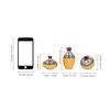 'Warli Handpainted' Decorative Terracotta Pots Vases For Living Room & Home Decoration (Set of 3, Yellow) |