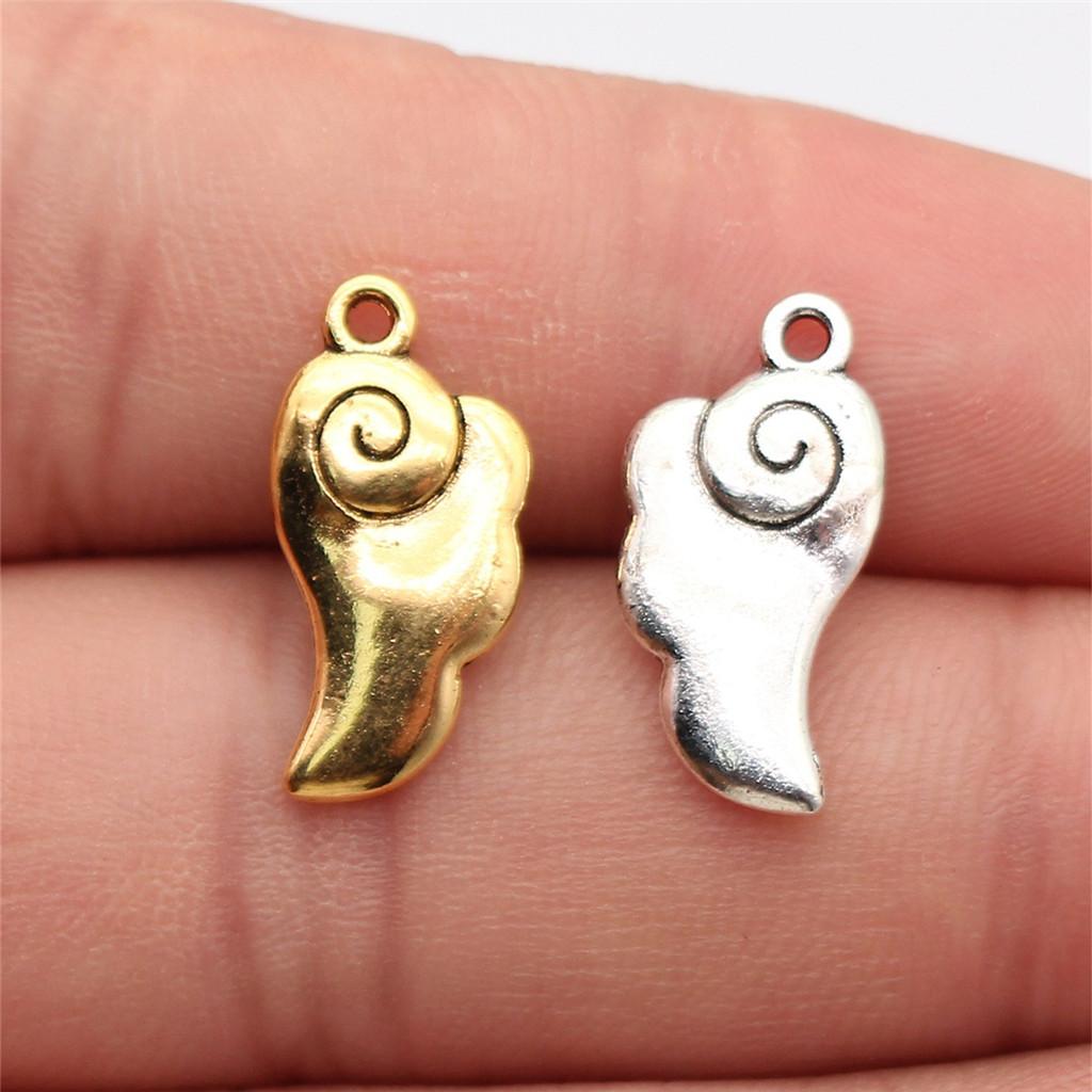 Small Angel Wings Fairy Detail Charm Antique Bronze Zinc Alloy Jewelry Making Supplies Jewelry Making Accessory Charms