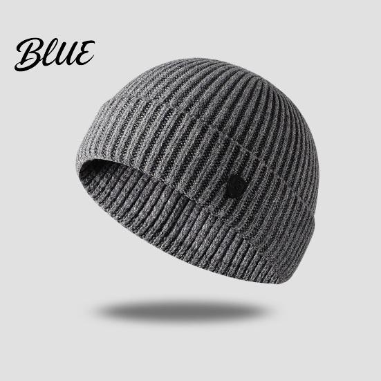 Winter Beanie Hat Beanies Outdoor Women Solid Knitted Men Autumn Warm Color Ribbed Windproof Thick