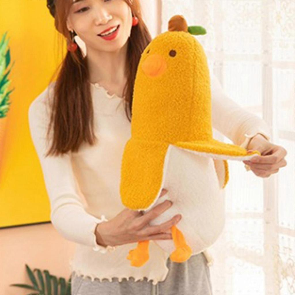 Stuffed Animals Banana Doll Stress Toy Decors Soft Dolls Baby Toy for Toddlers Emotion Smooth Christmas Gift  White