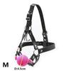 Bdsm Bondage Harness Strap Head Belts with Silicone Hollow Mouth Gag Ball and Nose Hook for Fetish Slave Role Play Sex Toys
