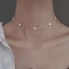 2026 New Women's Light Luxury 925 Sterling Silver Flower Clavicle Necklace Choker