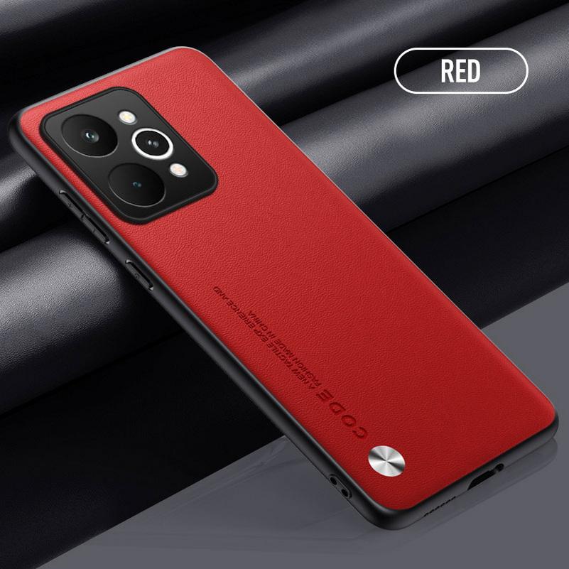 Plain Leather Case For Realme P4 Power P3 Realme 16 Pro + 15 Pro 14 14t 13 Pro 12 11 Pro Slim Hard Camera Protect Cover