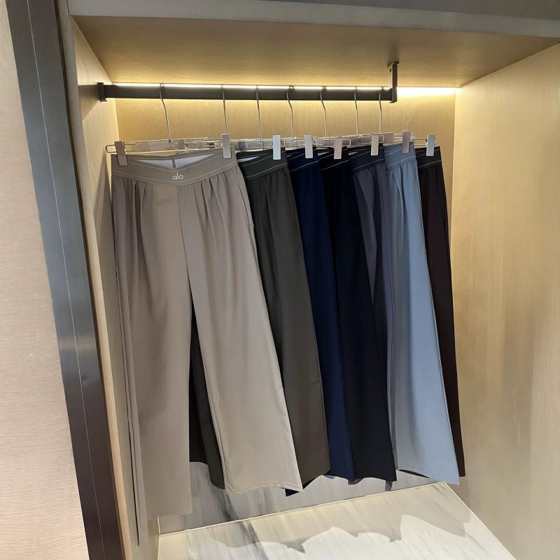 Pantaloni Larghi Ricamati ALO da Donna Casual per Sport all'Aperto Traspiranti