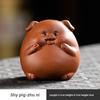 Cute Lucky Pig Zisha Tea Pet Ornament Nourishing Fortune Tea Play Tea Tray Table Tea Accessory