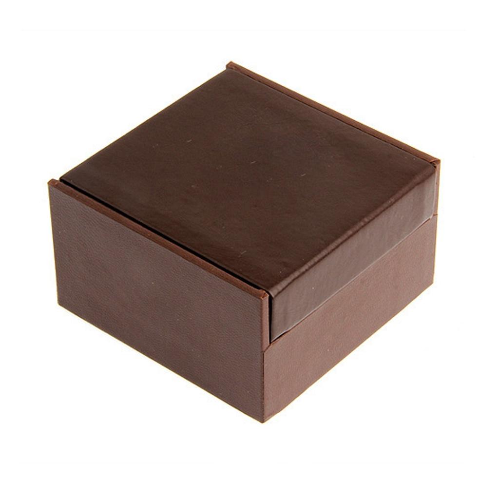 

2 пары мужских запонок для рубашек, держатель для запонок, подарочная коробка для ювелирных изделий, коричневый цвет