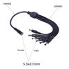 1 to 6 Solar Charging Cable 5.5x2.1mm 5.5x2.5mm for Efficient Outdoor Power Connection Power Supply Splitter Cord