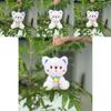 Adorable 11cm Cute Sitting Bear Plush Toy Keychain For Weddings Gifts And