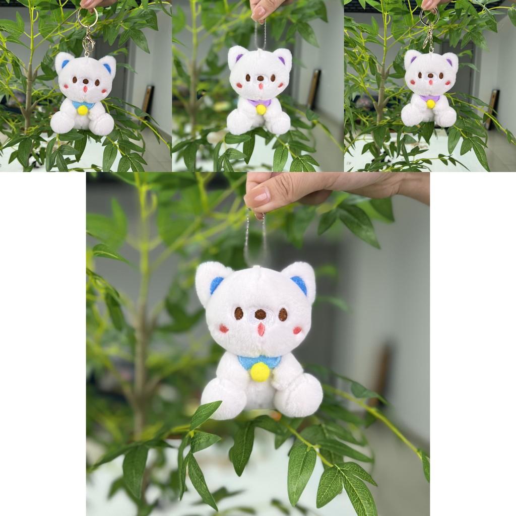 Adorable 11cm Cute Sitting Bear Plush Toy Keychain For Weddings Gifts And