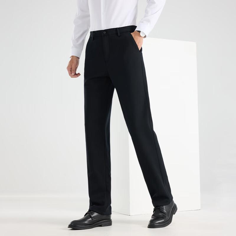 Fengxun Men's Thickened Straight-Leg Casual Trousers