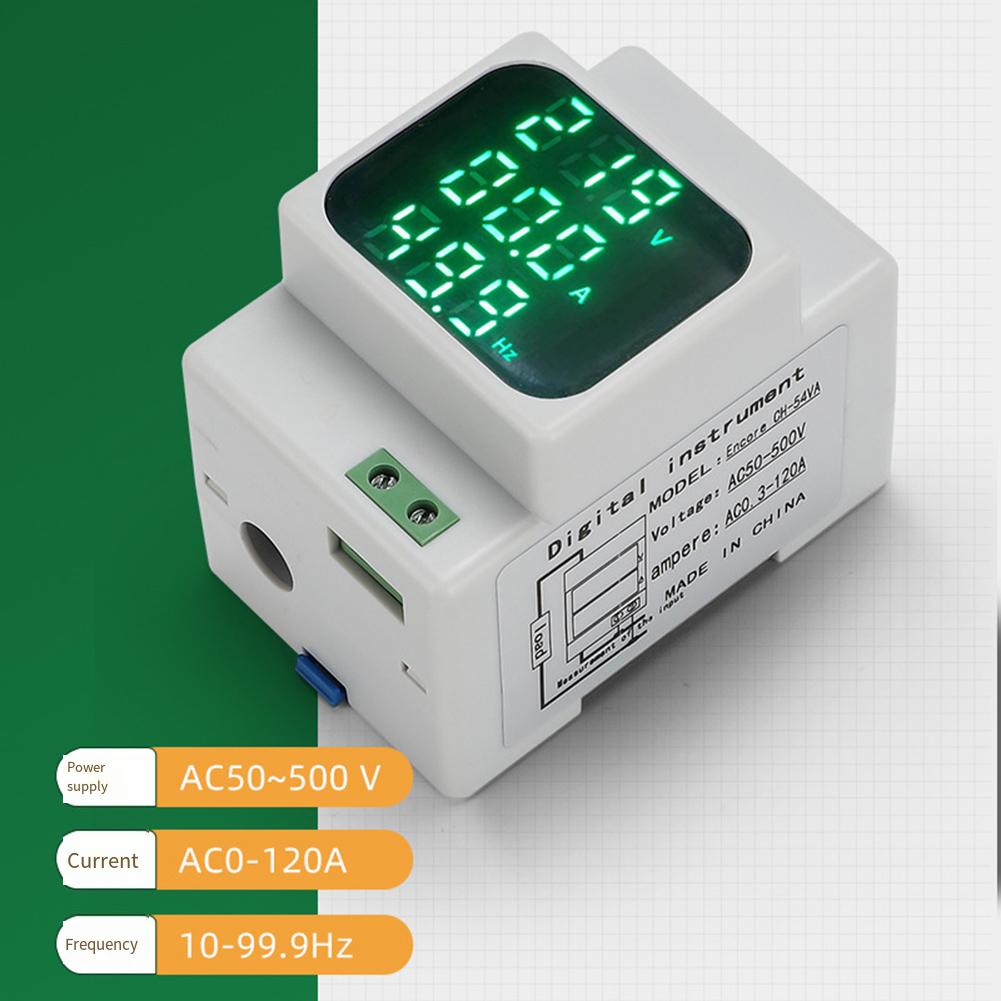 

Digital Panel Meter with Rail Mounting for Real Time AC Power Parameters Including Voltage Current and Frequency Monitoring China Mainland