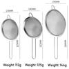 1 Pcs Quality Fine Mesh Stainless Steel Strainers with Resting Ear Design And Handle for Kitchen Rice Juice Soy Milk Hot Pot