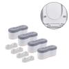 4Pcs Toilet Seat Risers Adjustable Height Bidet Pads with Strong Adhesion