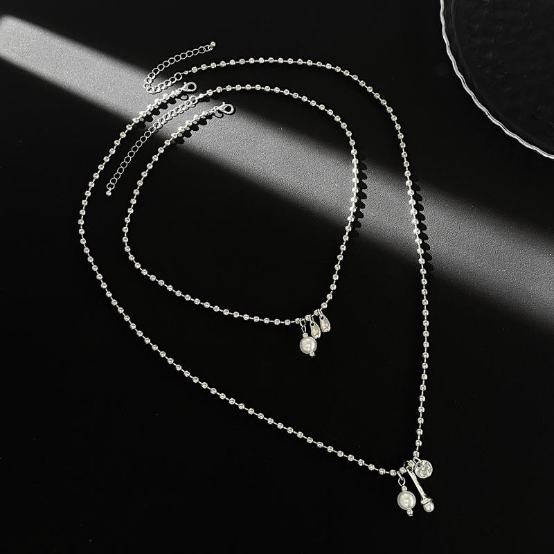 Sparkling Heart-Shaped Inlaid Pendant Necklace Winter Sweater Chain For Women Banquets Party Jewelry Gifts