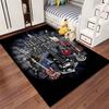 "Guitars of Heavy Metal Rug with Skull Design and Dark Theme" Suitable for Use As an Anti-slip for Living Room Bedroom Sofas