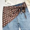 New high-end triangle scarf fashion silk scarf women's small square scarf spring and summer warm scarf thin scarf outside
