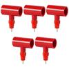 5Sets Chicken Water Nipples / 1/2" PVC Tee Fittings - Fully Automatic Poultry Waterers Kit Chicken Water Drinker 10 Pack
