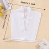 Perfect Match Ladies Elegant Pleated Lace Fake Collar, Deep V-Shaped Fake Collar With Decorative Collar, Temperament Fake Collar