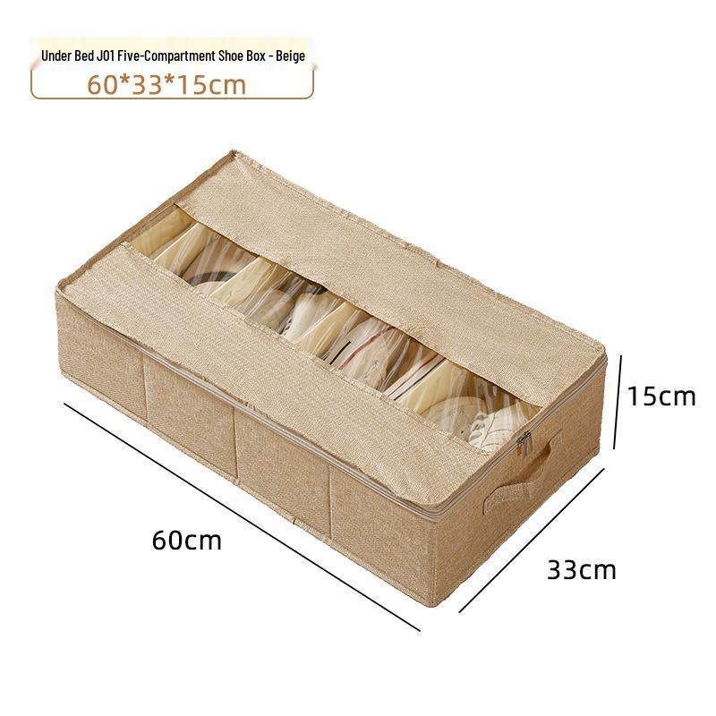 Prachotěsná a vlhkotěsná skládací úložná taška pod postel na přikrývky – Viditelné a multifunkční řešení pro koleje