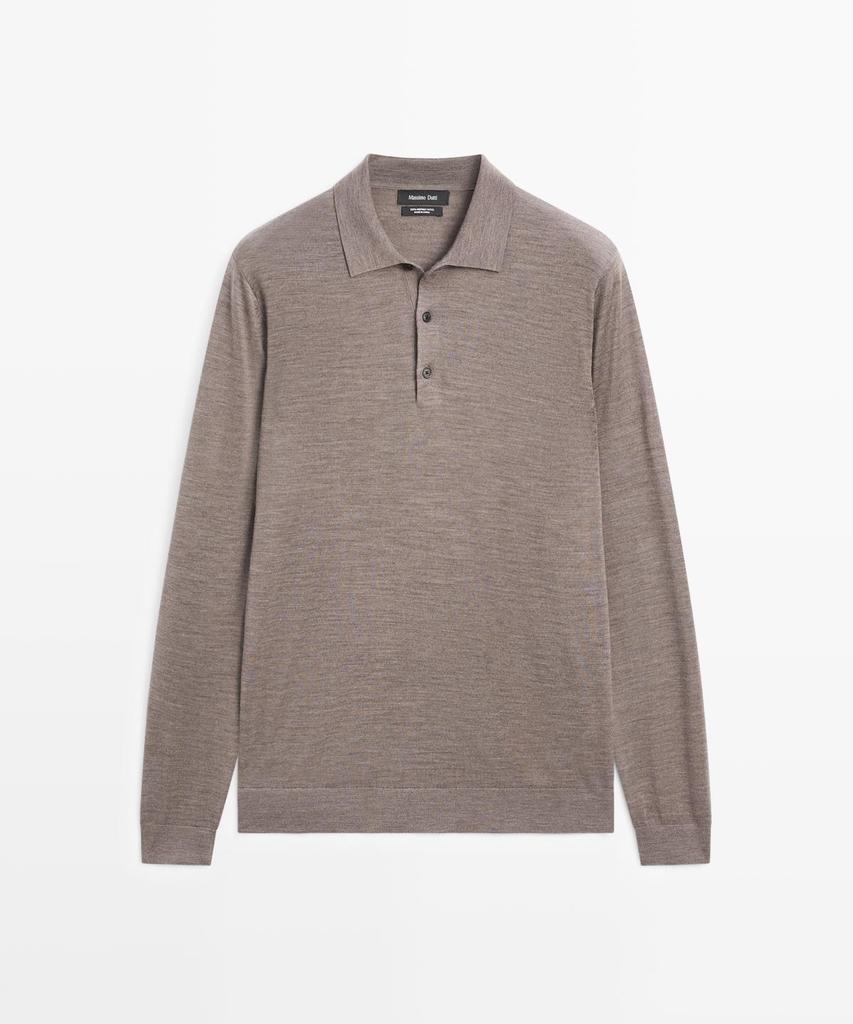 Masimodutti Polo Neck Wool Knit Sweater