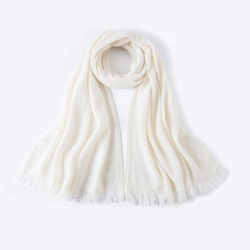 Spring and autumn cashmere knitted large shawl with outer vest knotted shoulder strap women's multi-functional cashmere scarf