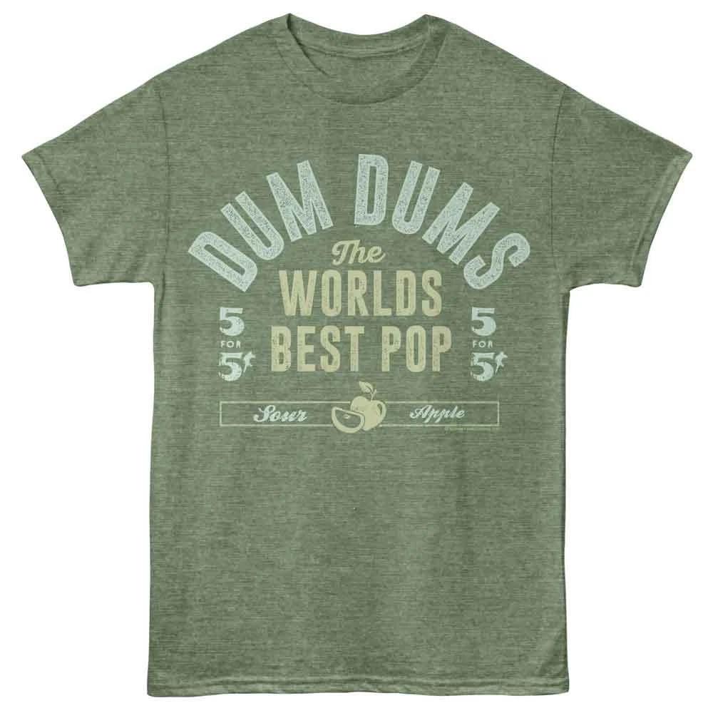 Dum Dums - Worlds Best - Green - Heather Unisex Short Sleeve Children s T-shirt 100