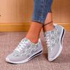 Fashion Shoes Female 2024 Hot Sale Front Lace-up Women's Vulcanize Shoes Fashion Color Matching New Plus Size Comfortable Casual Shoes