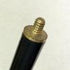 Art Deco Art Nouveau Brass Handle Black Lacquer Wooden Walking Stick Cane