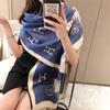 Autumn And Winter Popular Shawl Outside Women'S Scarf Office Blanket Cashmere Fringed Warm Scarf Live Stream