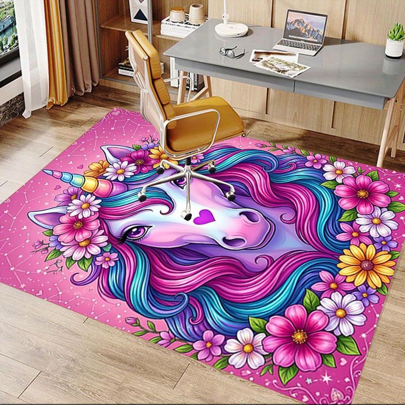 1PC Unicorn Extra Large Non-Slip Floor Carpet, Office, Family, Bedroom, Studio - Large Area Rug,Longlasting Material-K0389