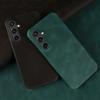 Per SAMSUNG S23 FE CUSTODIA Texture Pelle Vera Cavallo Pazzo S24 S20Ultra S22 S21FE Copri Telefono Capa Guscio Protettivo Retro