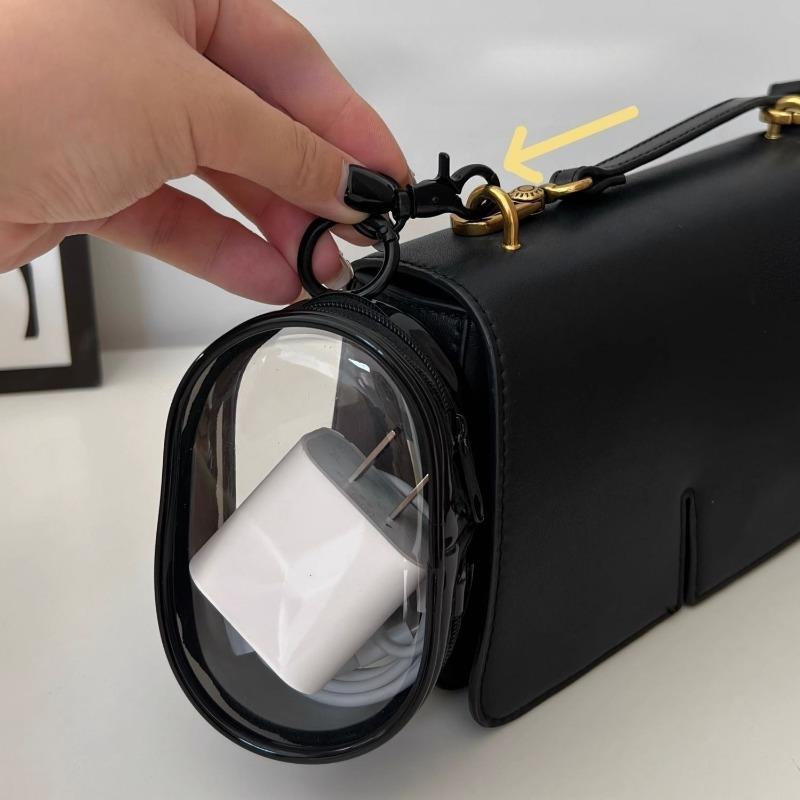 1pcs Colorful Thicken Transparent PVC Mystery Box Keychain Jewelry Organizer Storage Cute Doll Bag Organization Dustproof Case