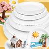 Disposable Paper Plate Set For Kid Diy Craft Art Activities With Round Shape For Classroom Use