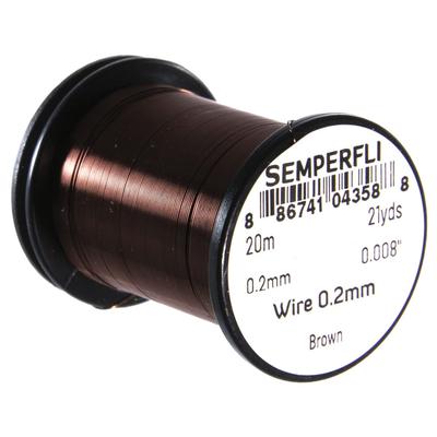 TIEMCO Semperfly Wire 0.2mm Brown