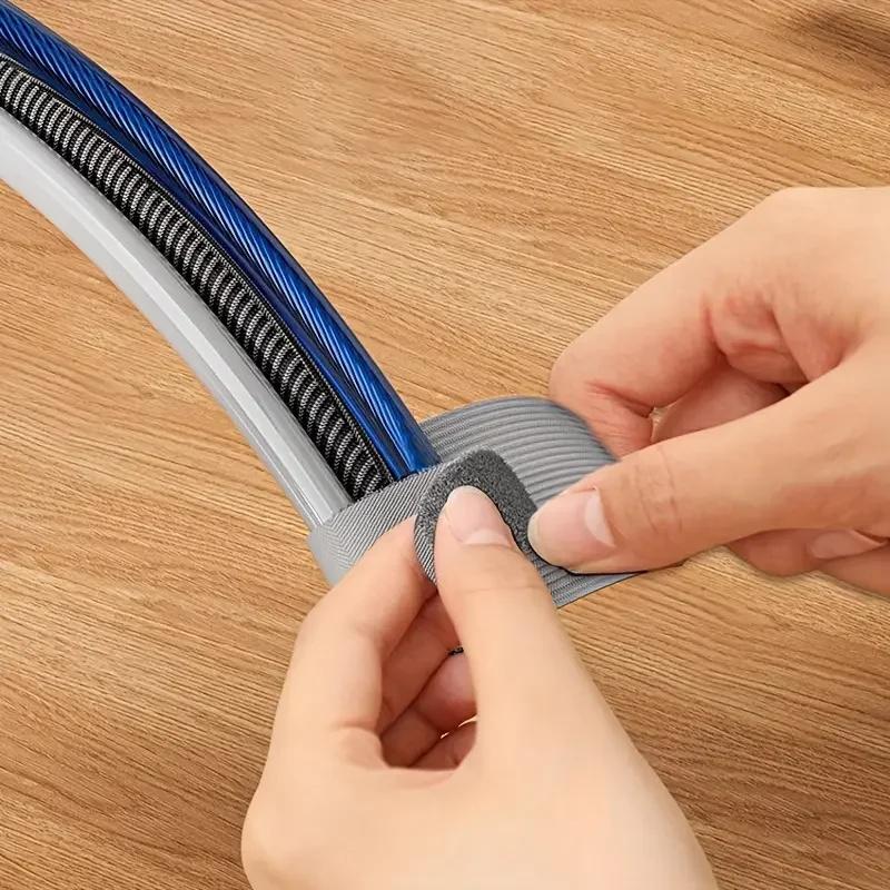 1set/10pcs Self Adhesive Cable Organizer, Table/Wall Adhesive Cable Fixed Clip, Power Cable Tie Network Cable Routing Holder