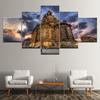Canvas Painting Dresden Frauenkirche City Architecture 5 Pieces Art Modular Wallpapers Poster Print for Living Room Home Decor