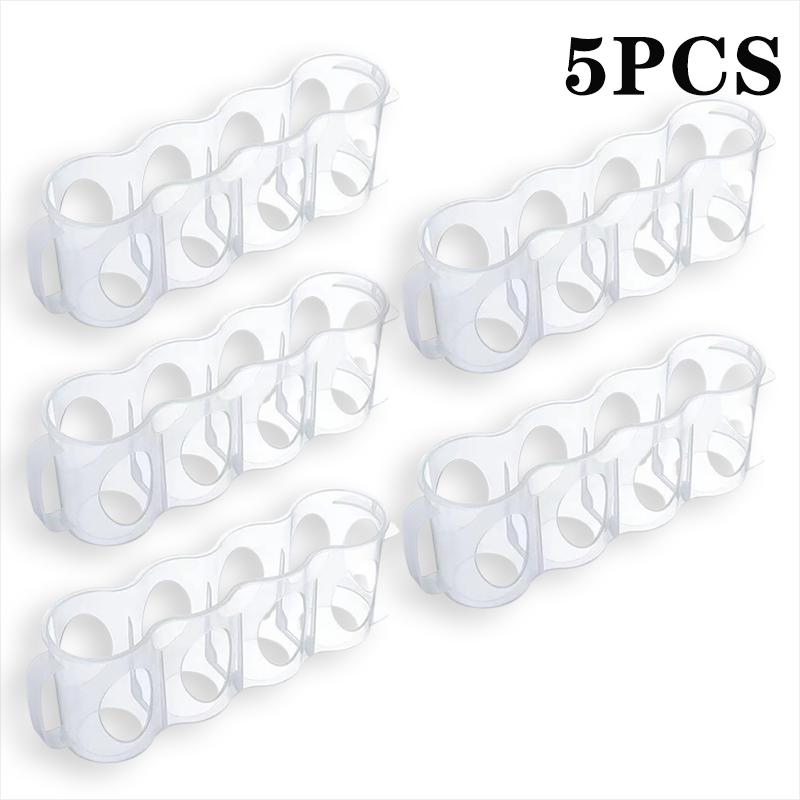 4 Holes Beer Can Organizer Fridge Soda Drink Bottle Holder Refrigeration Kitchen Storage Box Space-saving Kitchen Accessories